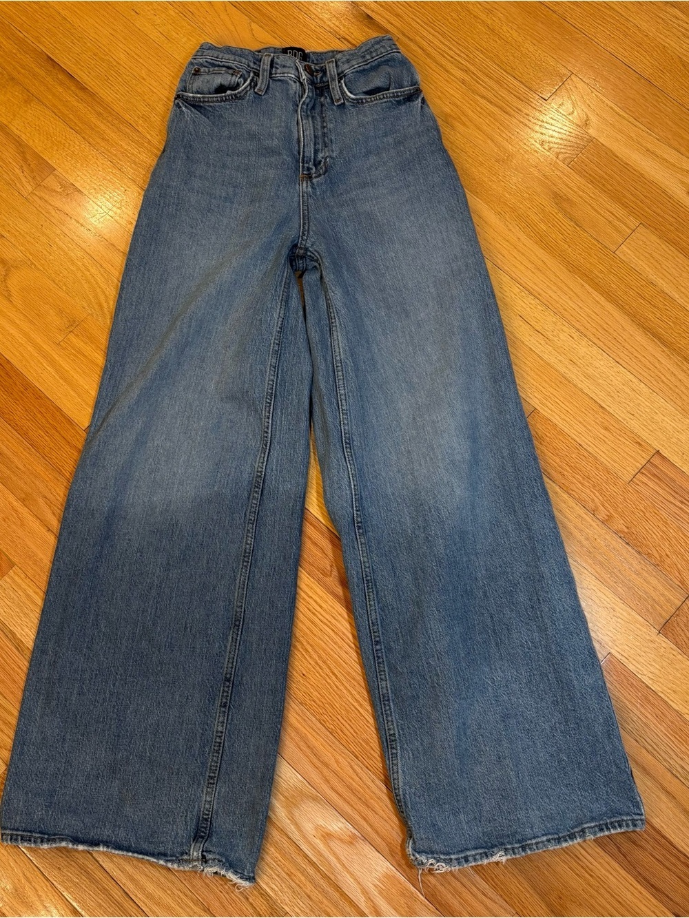 BDG Urban Outfitters, Wide-Leg High-Rise Jeans, Vintage Blue Denim, 25, Size 0 - Picture 15 of 15